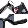 SO&EI Popular Fashion Polygon Cat Eye Sunglasses Women Retro Brand Designer Jelly Color Shades UV400 Men Clear Glasses Frame