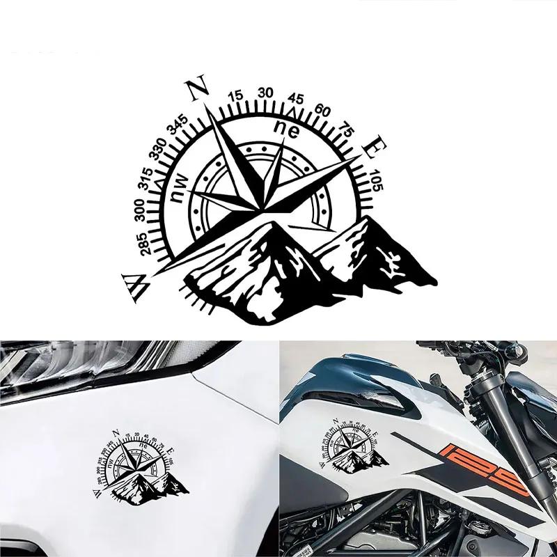 Mountain Engine Hood Body Sticker Mountain Compass Navigation Car Sticker Compass Door Sticker Body Sticker Accessories