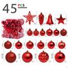 Christmas Balls Ornaments Hanging Decorative Bauble Shatterproof Tree for Wedding