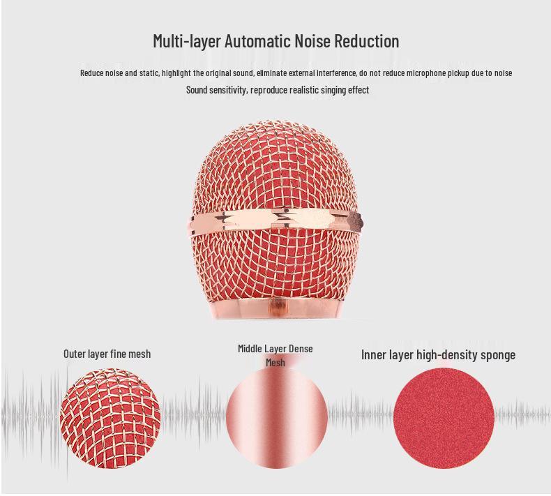 WS858 Bluetooth Karaoke Microphone for Children - Wireless Singing Mic with Speaker and Condenser features