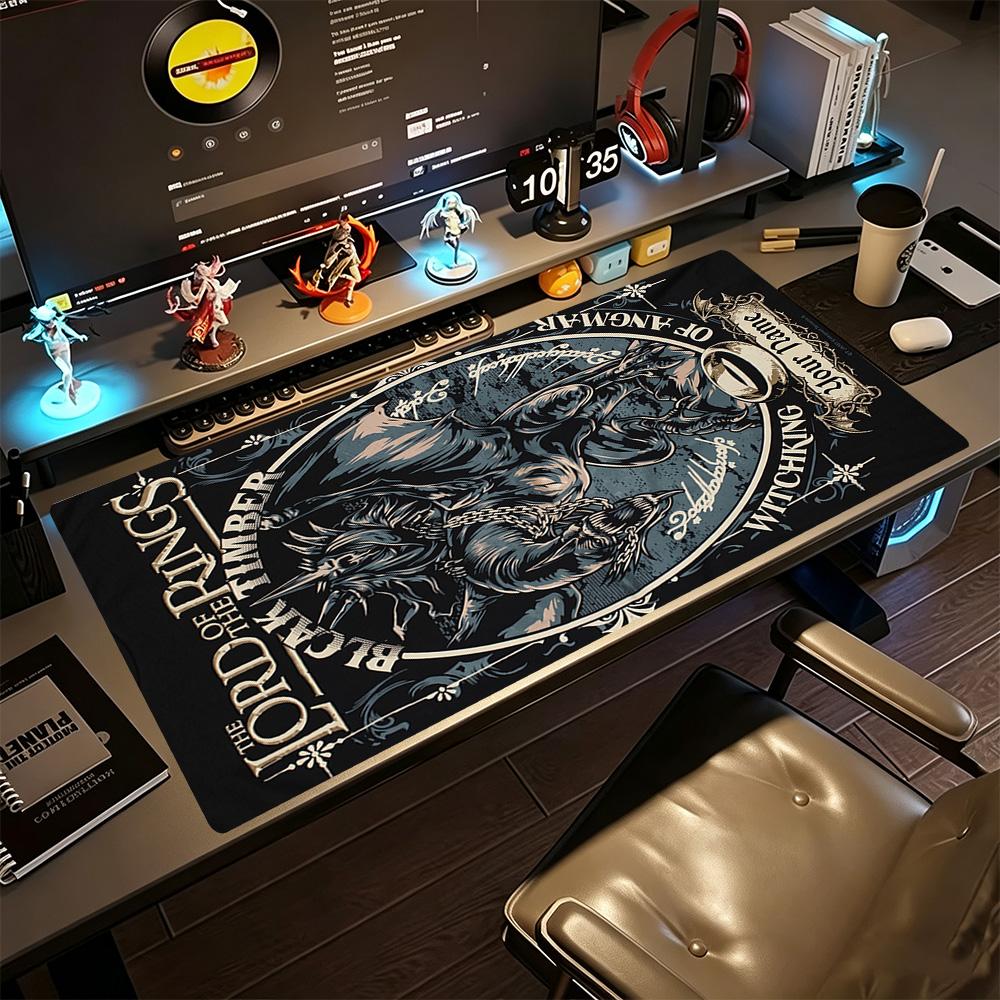 Lord Rings Customized Name Mouse Pad Gamer Mousepad Ultra-Long Desk Mat Non-Slip Rubber Bottom Gaming Accessories Ideal Gift for Gamers