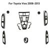 For Toyota Vios 2008-2013 Car-Styling 3D/5D Carbon Fiber Car Interior Center Console Color Change Molding Sticker Decals