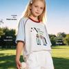 DOMIO Girls' Summer Printed Cotton T-shirt