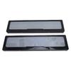 2PCS License Plate Frame Plastic Front Rear License Plate Cover for European Electric Car Tag Black