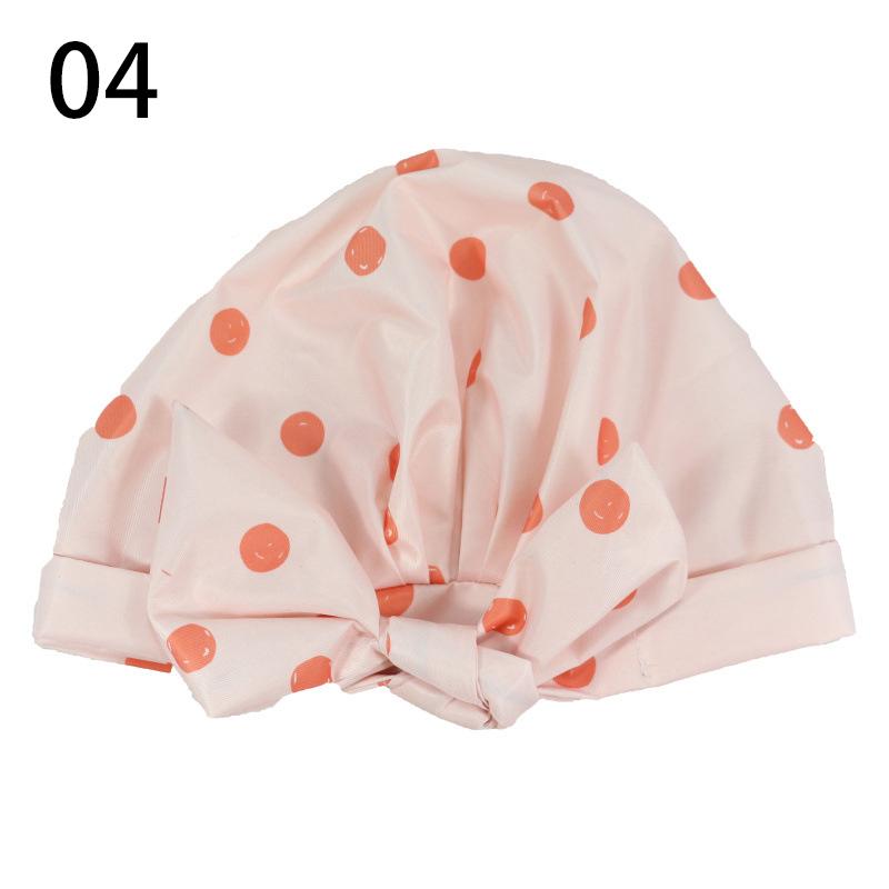 Waterproof Shower Cap Double Layers Bath Cap Adjustable Elastic Band Shower Cap For Women Long Thick Hair CDN