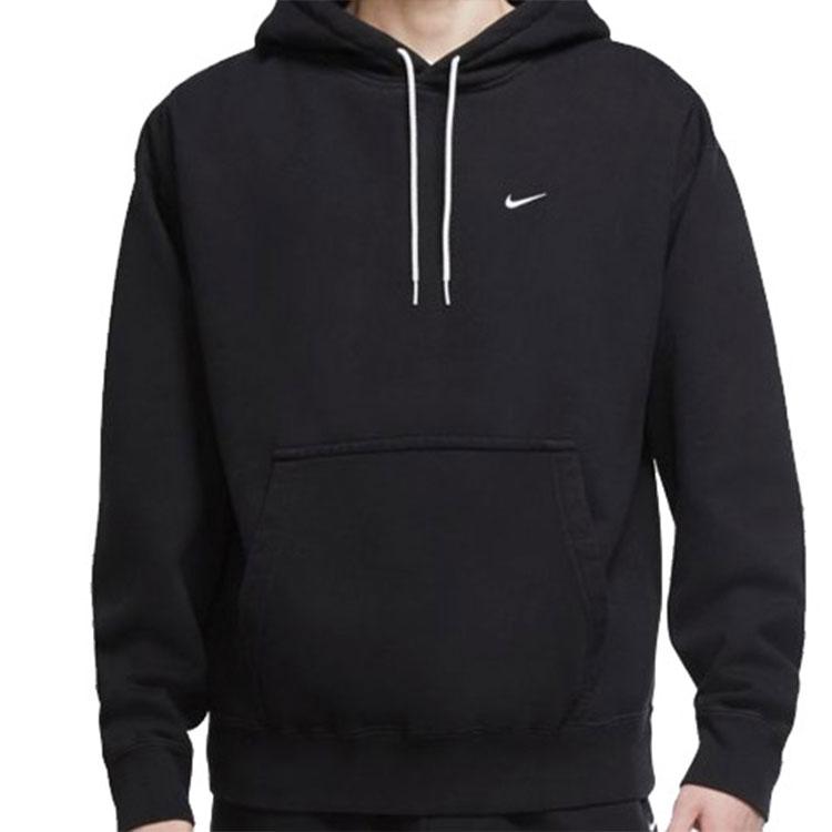 Nike Sweatshirts Unisex Black Hooded Moderate Regular DA2253-010