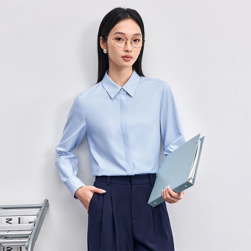 Women's Wrinkle-Resistant Long-Sleeve Formal Shirt