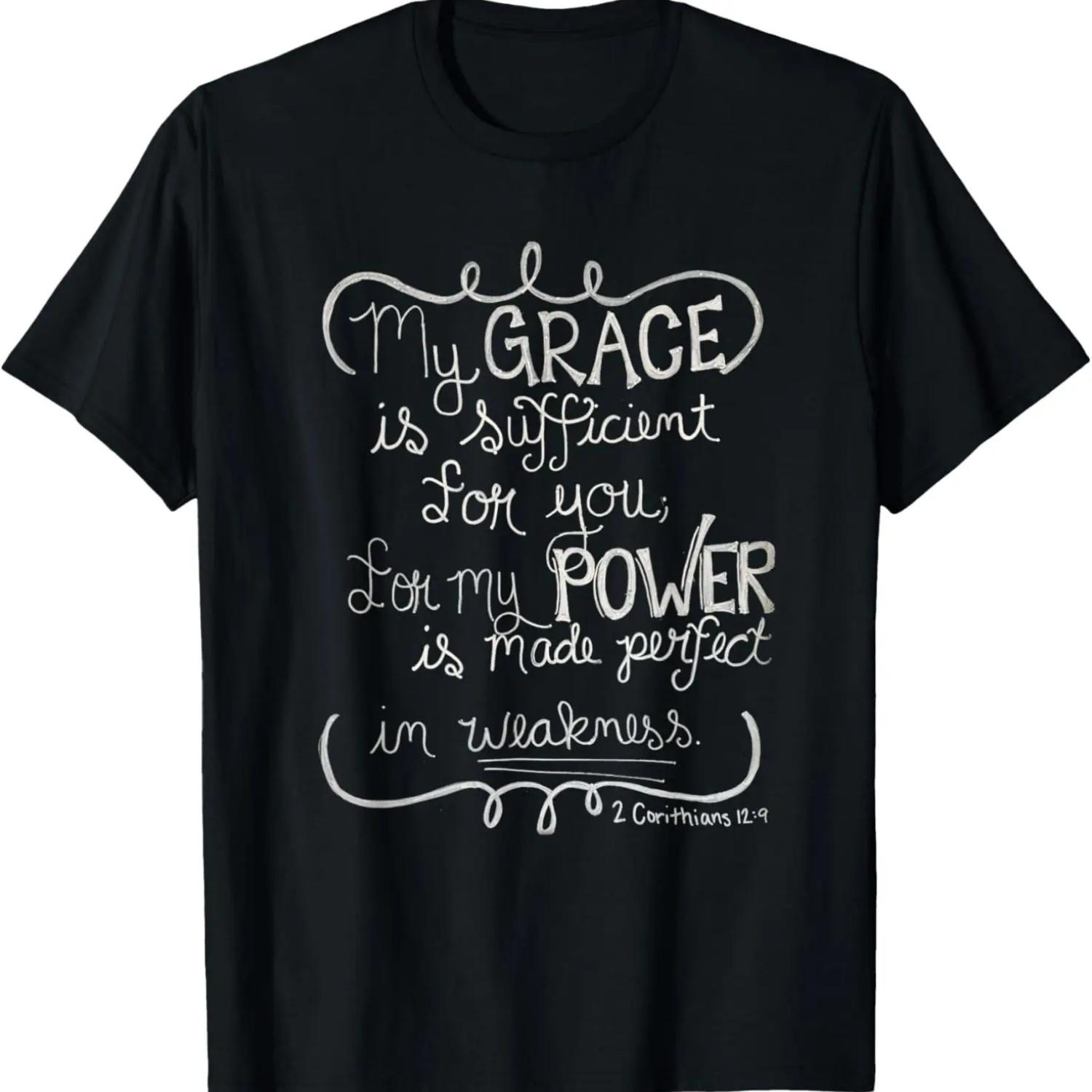 My Grace is Sufficient for You; For My Power is Made Perfect T-Shirt S чёрный