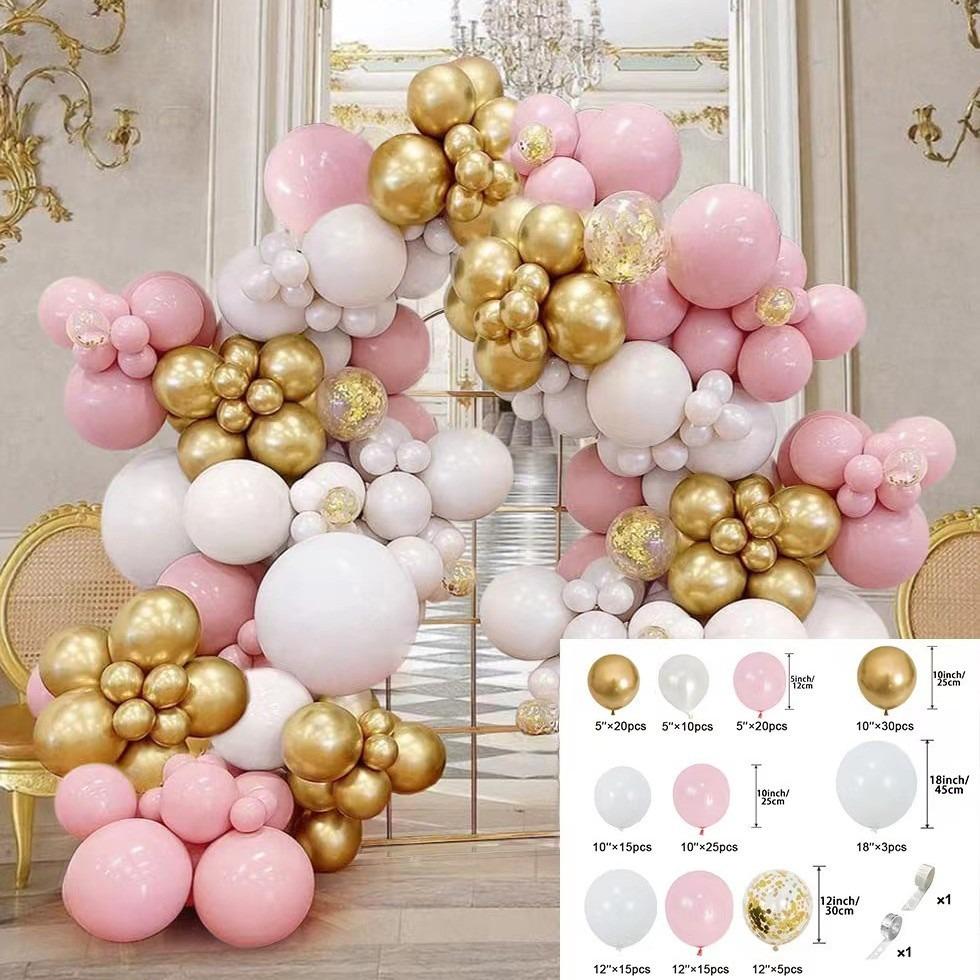 Elegant Birthday and Wedding Balloon Set - High-End Latex and Arch Decorations for Special Occasions