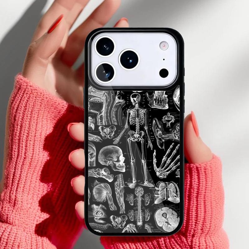 Medical Human Anatomy Phone Case for iPhone 17 Air 16e 15 14 13 Pro Max Back Cover for 12 11 Pro Coque