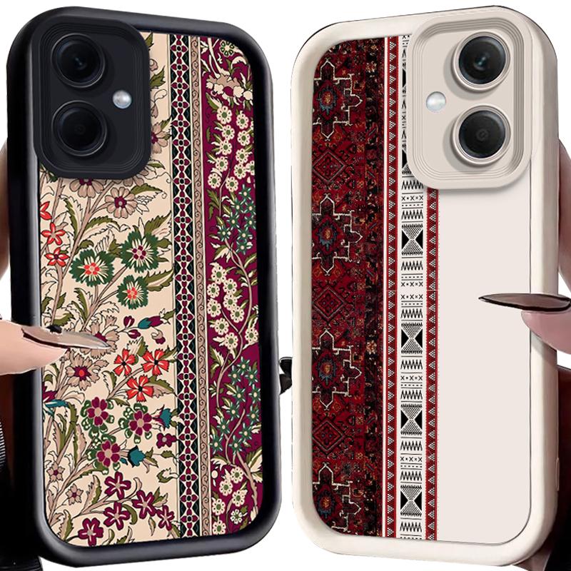 Boho Chic Tribal Stripe Case for Xiaomi Redmi Note 14 13 5G 12 Turbo 11S 4G 11 10 Pro Plus 9 14C 13C 12C 9C A2 A1 Cover Funda