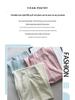 Damen High Waist Blaue Milch Puff Hose - Sommer 2026 Schlankmachende Weiter Bein mit Eis-Drapierung