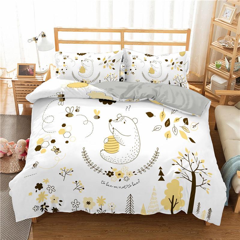 Cute Hamster Bedding Set Single Twin Full Queen King Size Pet Hamster Bed Set Aldult Kid Bedroom Duvetcover Sets 3D Anime 037