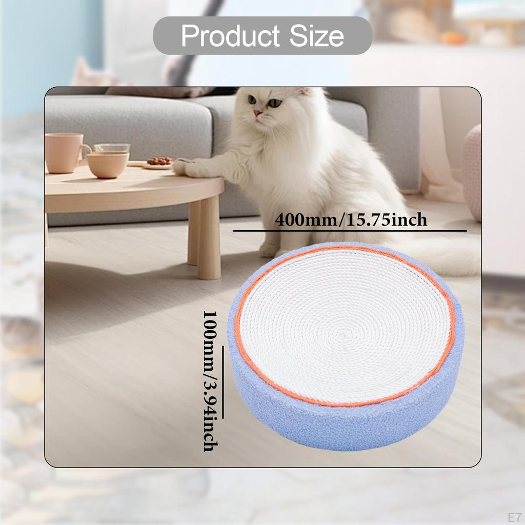 Cat Scratcher Bed Scratch Pad Cartoon Anti Slip Mat Sisal for Indoor Cats to Play,