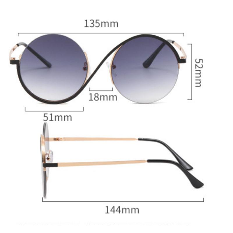New Retro Small Frame Circle Form Sunglasses Women'S Brand Designer Fashion Sun Glasses Women Travel Eyewear Uv400