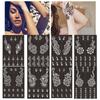 Flower Temporary Tattoo Stencil Hollow Drawing Template Body Art Sticker Template Henna Stencil