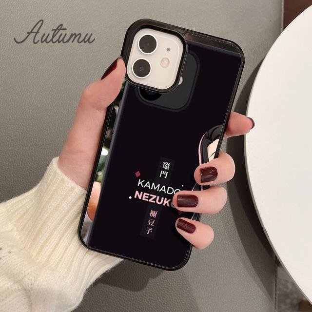 Demon Slayer Kimetsu no yaiba Handyhülle für iPhone 11 12 13 14 Pro Max mini XR XS SE 2020 7 8 Plus Samsung Galaxy S21 S22 Hülle