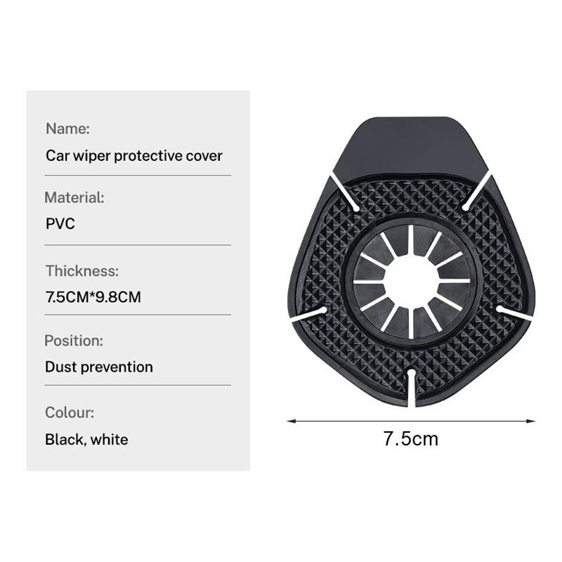 2PC Silicone Car Windshield Wiper Arm Hole Leaves Debris Prevention Cover For Porsche 911 Taycan Panamera Cayenne Boxster Cayman