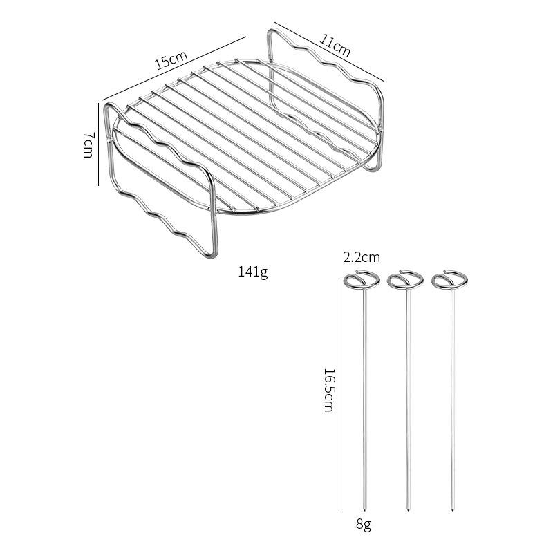 

Решетка для выпечки аэрофритюрницы Металлическая квадратная/круглая/прямоугольная Решетки для гриля в духовке Аксессуары для аэрофритюрницы A