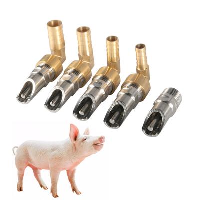 Thicken Stainless Steel Piglet Water Tsui 1/2 Inch Pig Automatic Waterer Drinker Nipple Head Farm Watering Supplies