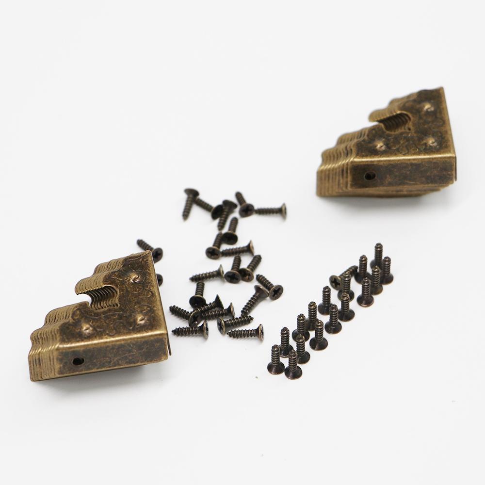 Wooden Case Decorative Metal Crafts Corner Foot Corner Brackets Corner Protector for Furniture