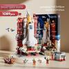 Military Mecha Aircraft Carrier & Space Rocket Building Blocks for Kids - Educational Assembly Toy
