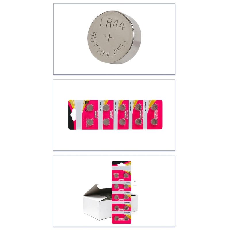 10pc AG13 LR44 1.5V Button Cell Batteries Alkaline Cell Battery for Watches Calculators Remotes Long Last Power Supply