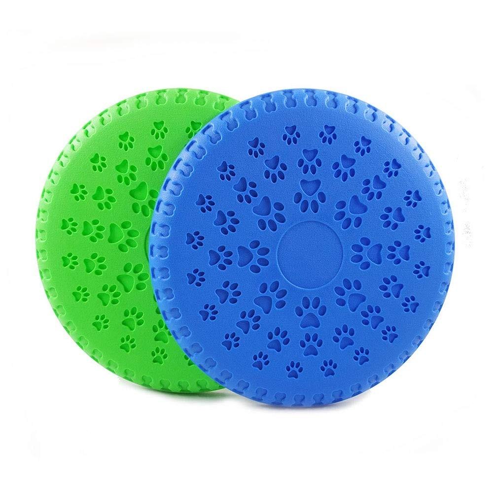 Satın alın WTEMPO 23cm Natural Rubber Dog Toy Flying Discs For Small