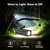LED Hanging Ear Headlight USB Charging Motion Sensor with 5 Modes Detachable Flashlight for Fishing, Running, and Maintenance Work