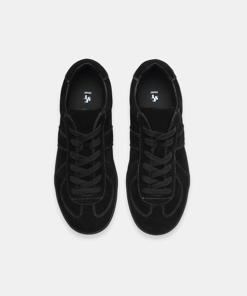 6Ft 5In Hi Suede German Army Sneakers Height-Increasing Version - Matte Black