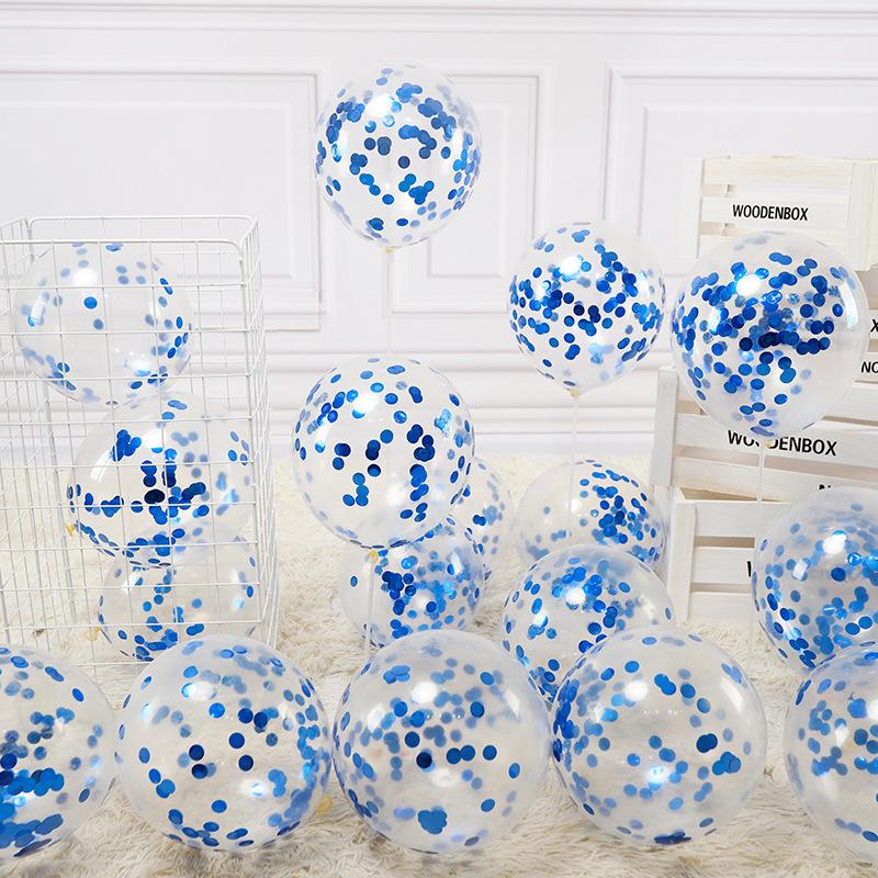 Sequin Balloons 12inch Latex Balloons Foil Confetti Balloons Wedding Room Decoration Balloons Arrangement Balloons