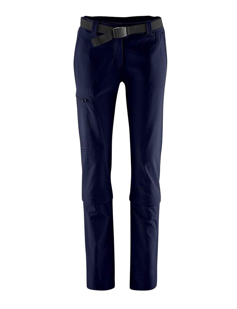 Maier Sports Pantaloni Da Donna Zip Off El. Arolla – Modulari, Impermeabili, Traspiranti, Con Protezione UV 50+, In Marrone, Taglia 17 (W26/L29)