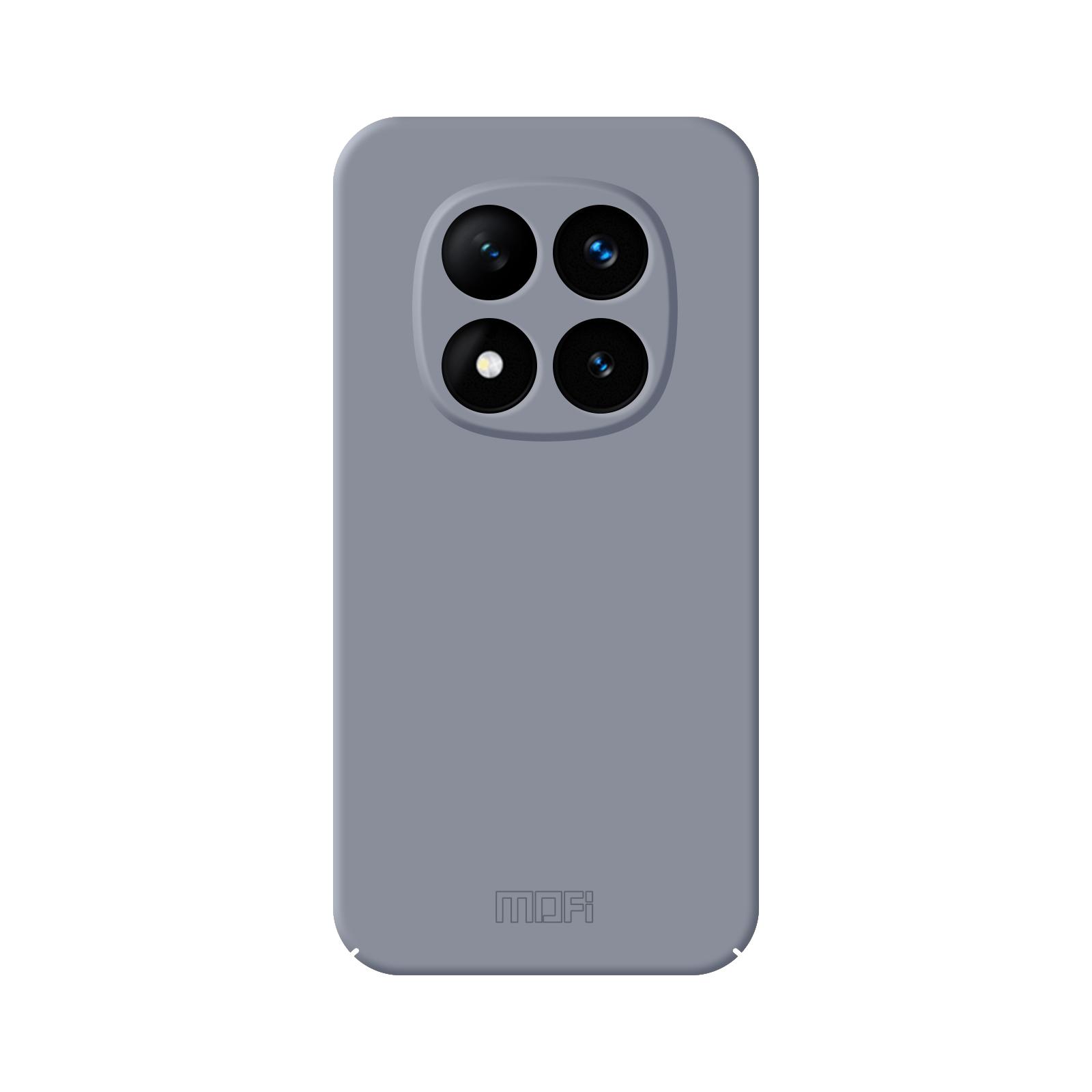 

For Xiaomi Redmi Note 14 Pro+ 5G MOFI JK Qin Series Skin-Touch Matte Phone Case Acrylic+TPU Shockproof Cover Gray