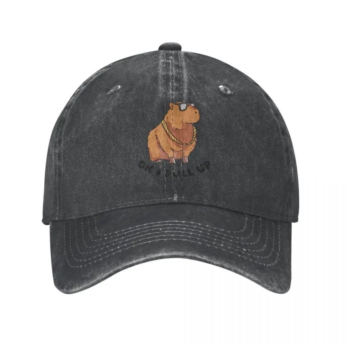 

Vintage Washed Kawaii Capybara Baseball Caps Men Women Hat Animal Cap Trucker Hat Baseball Hat Snapback Golf Hat Summer Hats Adjustable