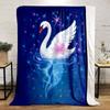 1PC Dreamy Starry Sky Elf Unicorn Printed Blanket Children Adult Blanket Soft and Warm Bedding for Sofa Outdoor Travel Blanket