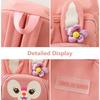 5 pezzi/set Zaini Coniglietto Carini Per Donne Nuovo Design Zaini Scolastici Ragazze Donne Zaino 3 Colori Borsa Scolastica