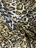 2024 European & American Summer Leopard Print Sexy Round Neck Short Sleeve Dress