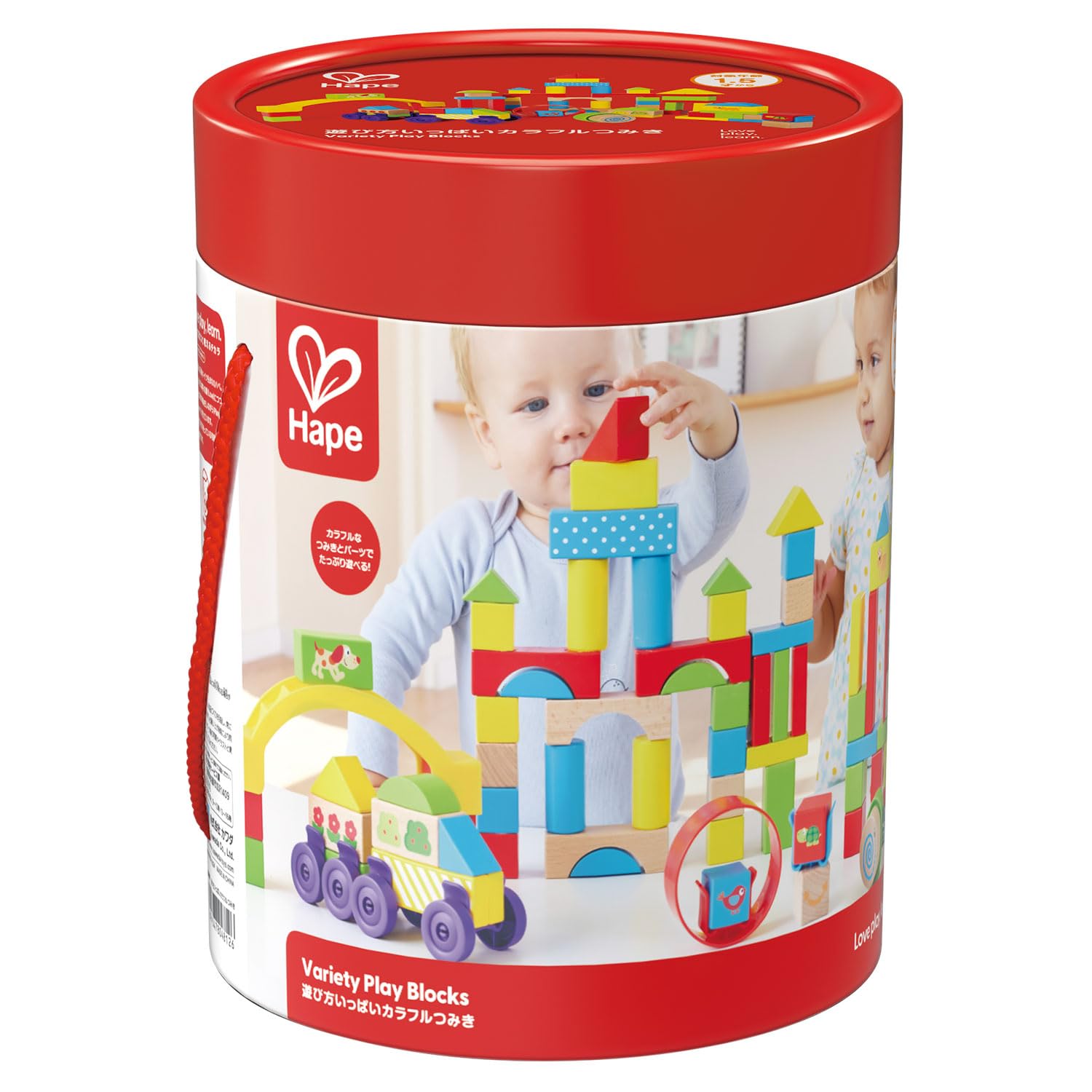 

Hape Colorful Building for ages and Wooden Building Blocks Blocks, E8866, 1.5 up,