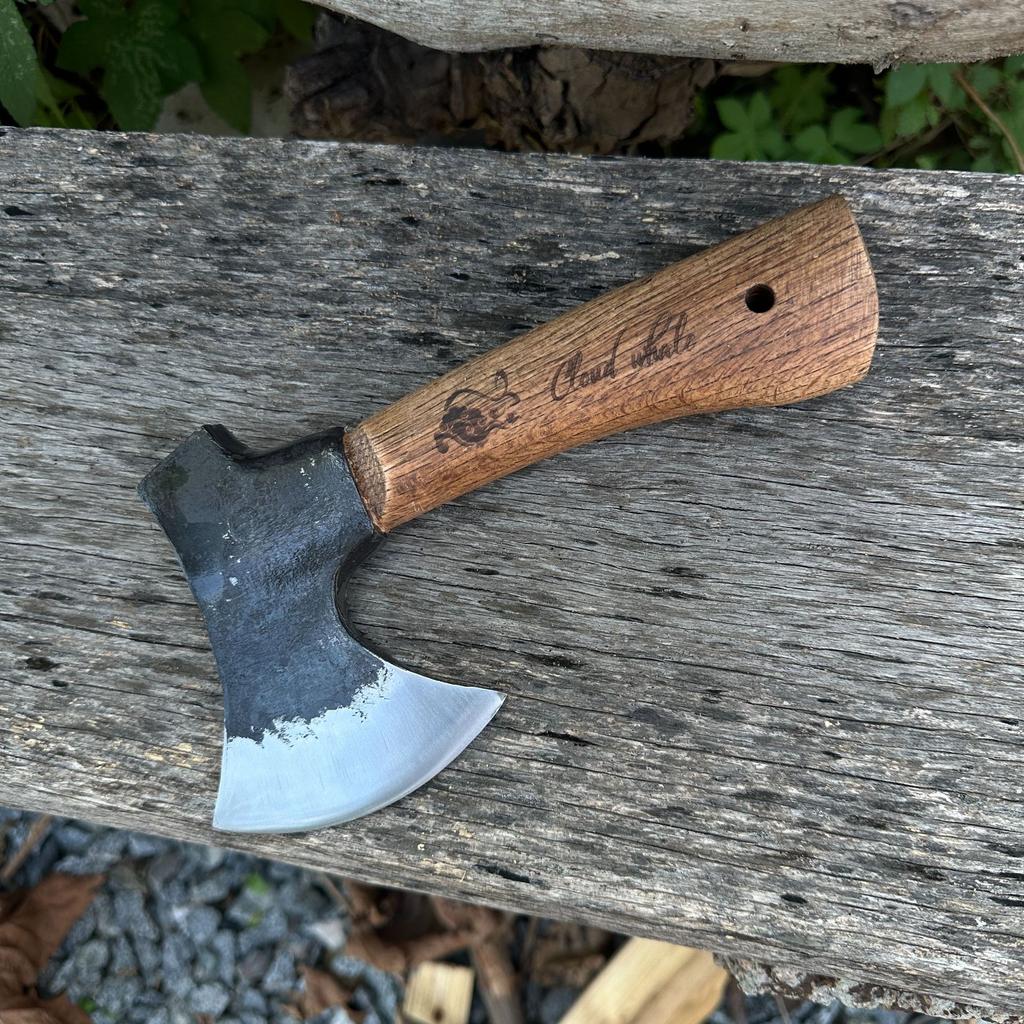 New Multi-functional Small Cyclone Forged Durable Firewood Splitting Camping Portable Forged Track Woodworking Axe Tool