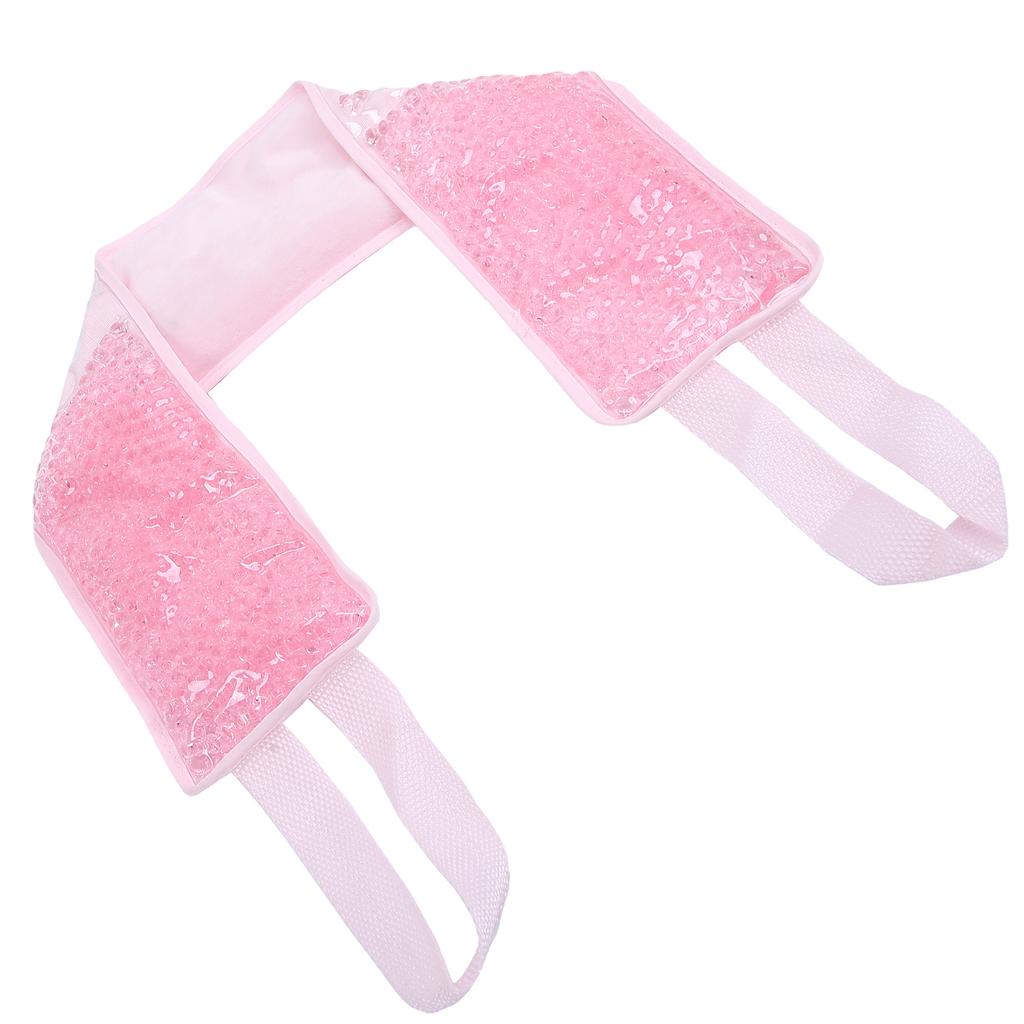 Hot Cold Compress Gel Wrap Hot Cold Therapy Wrap for Neck Shoulder Injury SwellingPink