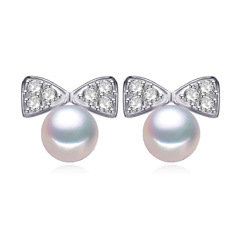 

LSOOYH богемные серьги с натуральным пресноводным жемчугом для женщин, серьги с кубическим цирконием, ювелирные изделия с жемчугом белый