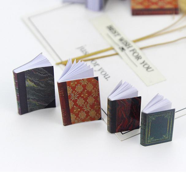 1/6 1/12  Doll House Simulation Miniature Mini Notebook Mini Book Model Decor