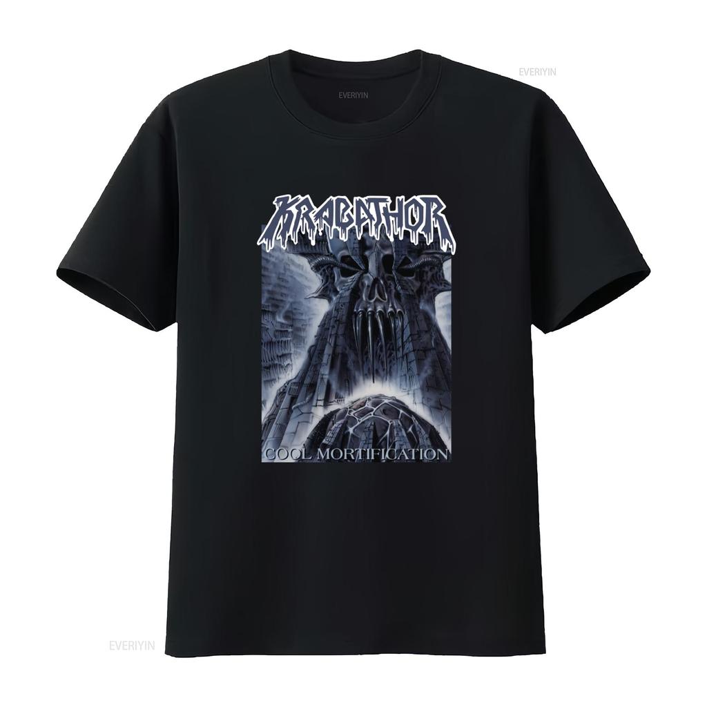 New Dtg T Shirt Krabathor Cool Mortification Gothic Skull Design Size S 7XL Vintage Washed Comfortable Casual Unisex Stretched
