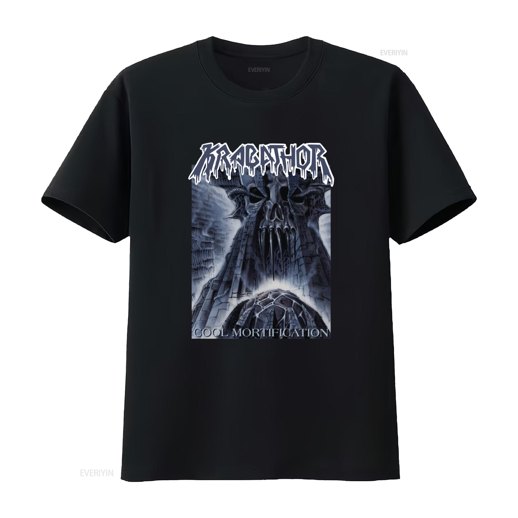 

New Dtg T Shirt Krabathor Cool Mortification Gothic Skull Design Size S 7XL vintage Washed Comfortable Casual Unisex Stretched 4XL