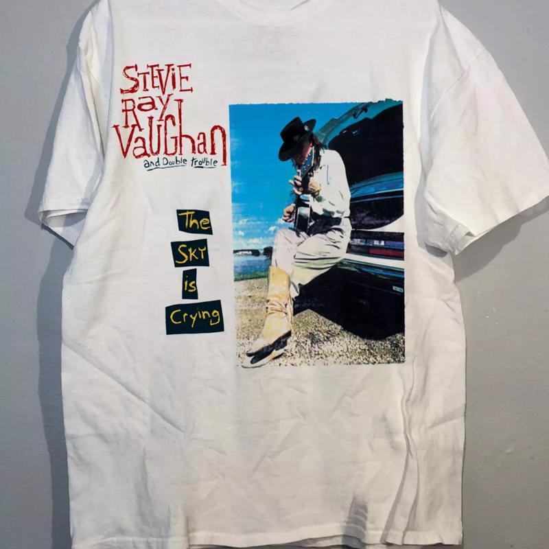 The Sky Is Crying Album Stevie Ray Vaughan T Shirt Full Size S 5xl Tt1110