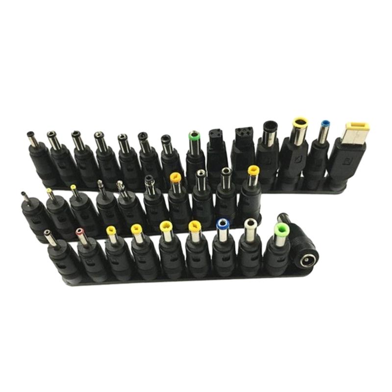 

Laptops Power Adapter DC5.5x2.1mm Plugs with 34 Adapters Notebook Repair Adapter Plugs USB Optional