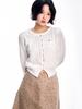 Adore Bell Flower Cut Point Midi Skirt - Ivory, Brown