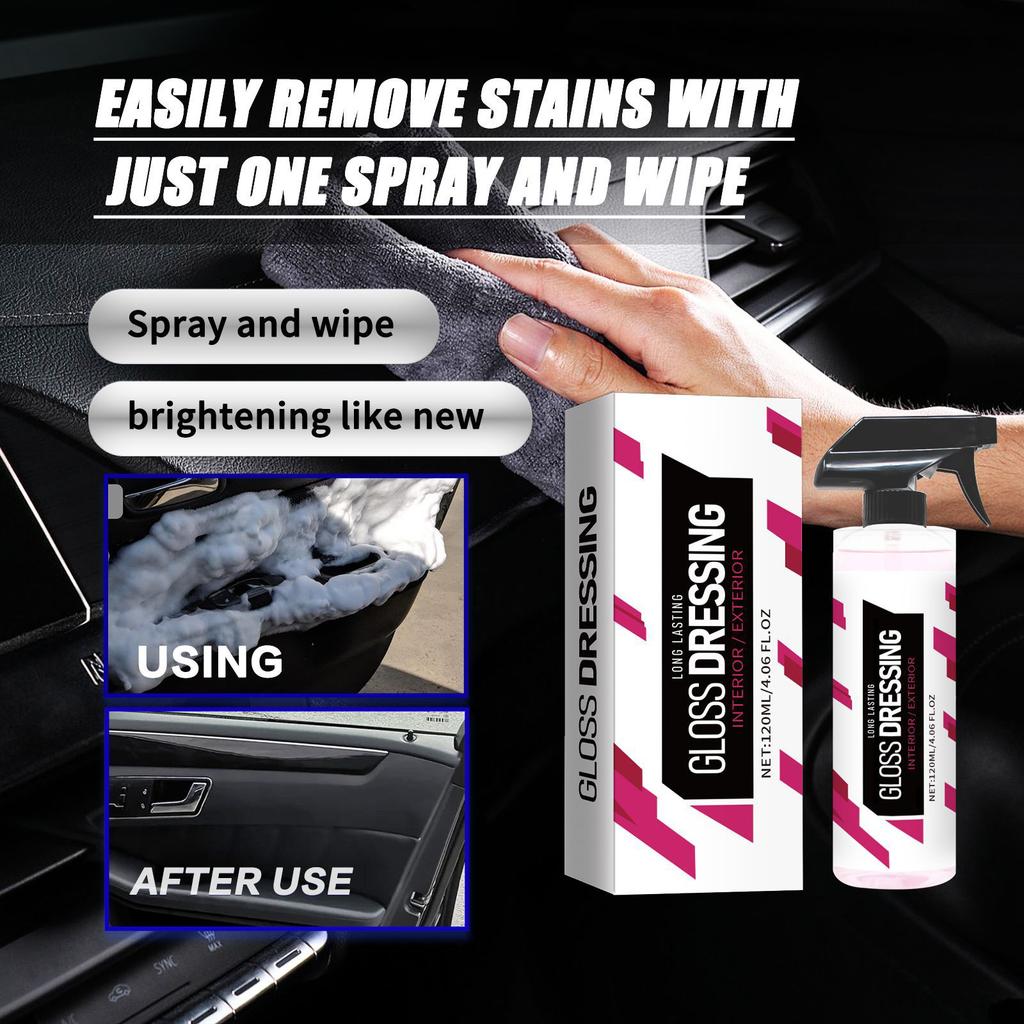 Gloss Dressing Car Nano Coating Agent -Scratch Hydrophobic Polish Spray  120ml