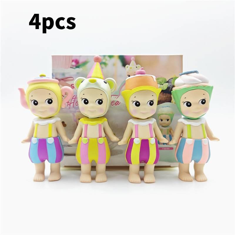 Sonny Angel Figurine Afternoon Tea Series Abs Resin Collectible Model For Gift And Decor