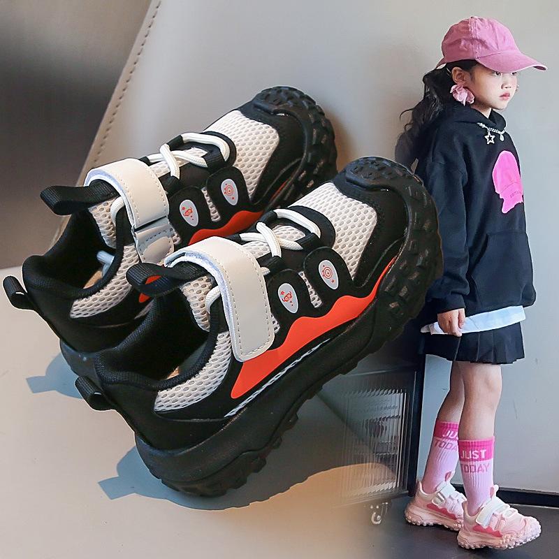 Autumn Student Sports Shoes for Girls, Casual Mesh, Breathable and Lightweight Running Shoes for Boys, Big Kids Shoes